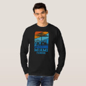 Miami Florida Beach Lounges T-Shirt (Vorne ganz)
