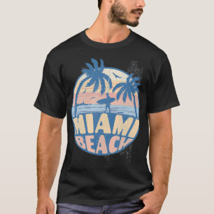 Miami Florida Beach Surf Sommerferien Vintag T-Shirt