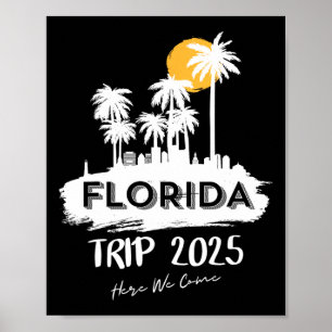 Miami Florida Beach Trip 2025 Hier kommen wir Matc Poster