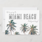 Miami Florida Beach Wedding Save The Date (Vorderseite)