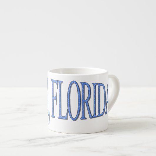 Miami, Florida - Blau Espressotasse (Vorderseite Rechts)