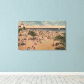 Miami, Florida - Blick auf die Sonnenbäder in Miam Leinwanddruck (Insitu (Holzboden))