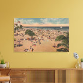 Miami, Florida - Blick auf die Sonnenbäder in Miam Leinwanddruck (Insitu (Wohnzimmer))