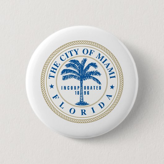 Miami Florida Button (Vorderseite)