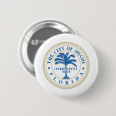 Miami Florida Button (Vorne & Hinten)