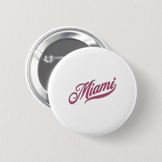 Miami Florida Button (Vorne & Hinten)