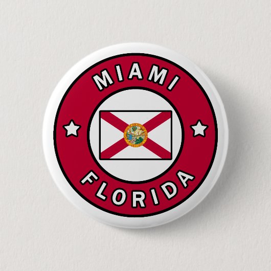Miami Florida Button (Vorderseite)