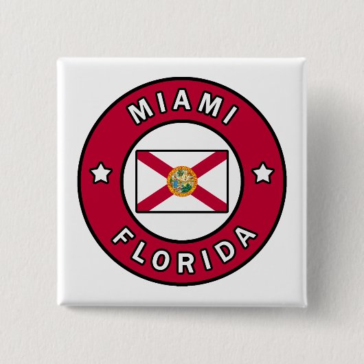 Miami Florida Button (Vorderseite)