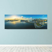 Miami Florida City Skyline Foto Leinwanddruck (Insitu (Holzboden))
