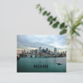 Miami Florida | City Skyline Postkarte (Stehend Vorderseite)