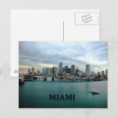 Miami Florida | City Skyline Postkarte (Vorne/Hinten)