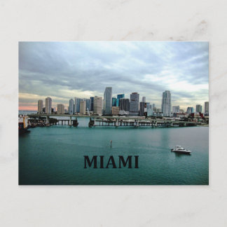 Miami Florida | City Skyline Postkarte