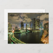 Miami Florida City Skyline Travel Postkarte (Vorne/Hinten)