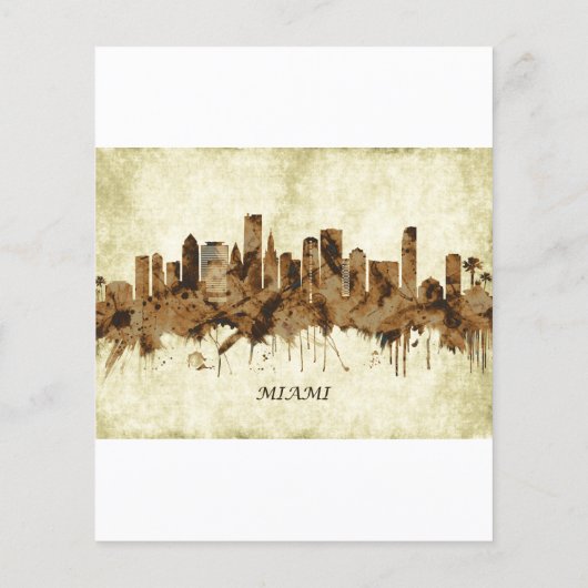 Miami Florida Cityscape Flyer (Hinten)