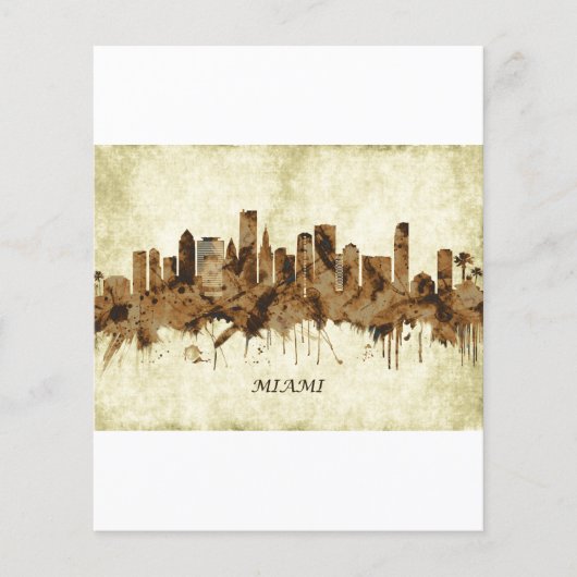 Miami Florida Cityscape Flyer (Vorne)