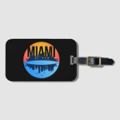 Miami Florida Cityscape Skyline Foto Gepäckanhänger (Vorderseite (Horizontal))