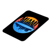 Miami Florida Cityscape Skyline Foto Magnet (Linke Seite)