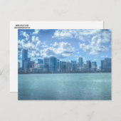 MIAMI FLORIDA CITYSCAPE SKYLINE POSTCARDS POSTKARTE (Vorne/Hinten)