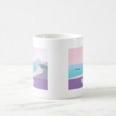 Miami Florida Coastline Citycape Pastel Travel Kaffeetasse (Mittel)