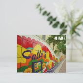 Miami Florida Colorful Calle Ocho Little Havana Postkarte (Stehend Vorderseite)
