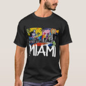 Miami Florida Cool Graffiti Mural T - Shirt (Vorderseite)