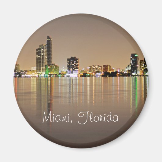 Miami, Florida, die Magische Stadt in der Nacht Magnet (Vorne)