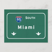 Miami Florida fl Interstate Highway Freeway : Postkarte (Vorderseite)