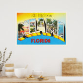 Miami Florida FL Old Vintage Travel Souvenir Poster (Küche)