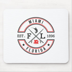 Miami Florida Fl Retro-Surfer Strandfront und Ck Mousepad