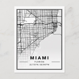 Miami Florida FL United Staaten USA Travel City Ma Postkarte