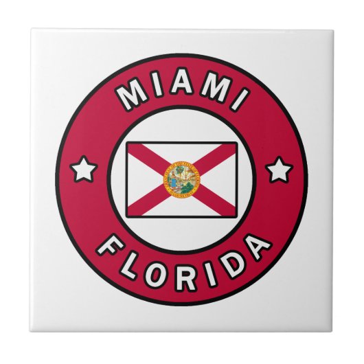 Miami Florida Fliese (Vorderseite)