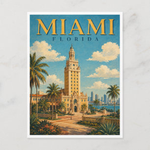 Miami Florida Freedom Tower GeoSaga Postkarte