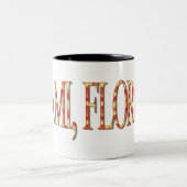 Miami, Florida, Gelb/Orange Zweifarbige Tasse (Mittel)