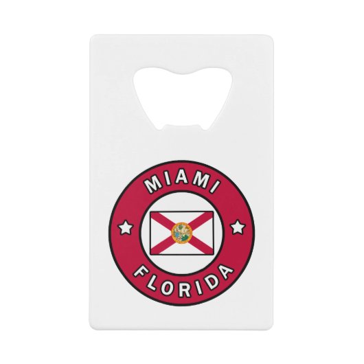 Miami Florida Geldbeutel Flaschenöffner (Vorderseite)