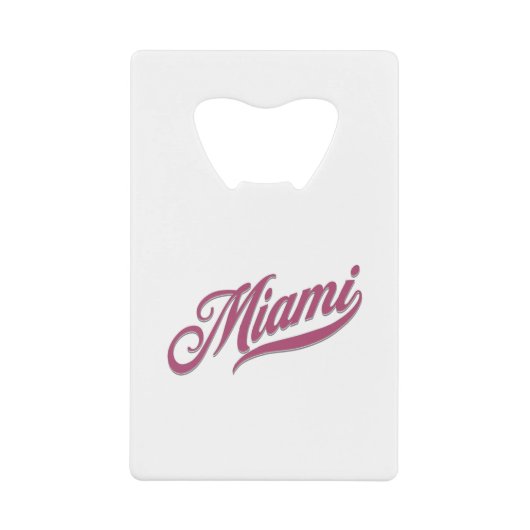 Miami Florida Geldbeutel Flaschenöffner (Vorderseite)