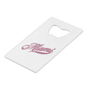 Miami Florida Geldbeutel Flaschenöffner (Rückseite Schrägansicht)