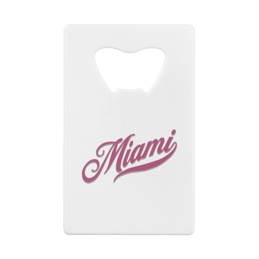 Miami Florida Geldbeutel Flaschenöffner (Rückseite)