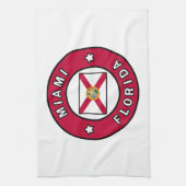 Miami Florida Geschirrtuch (Vertikal)