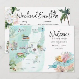 Miami Florida   Hochzeitswochenende-Reiseplan-Kart