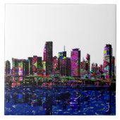 Miami, Florida in Graffiti Fliese (Vorderseite)