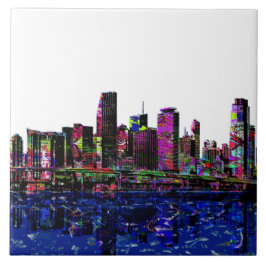 Miami, Florida in Graffiti Fliese