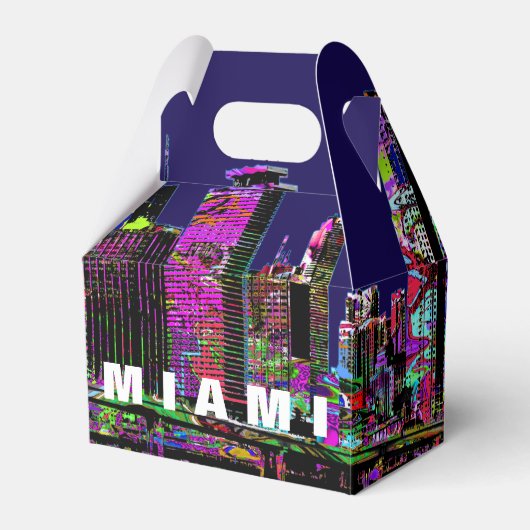 Miami, Florida in Graffiti Geschenkschachtel (Vorderseite)