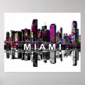 Miami, Florida in Graffiti Poster (Vorne)