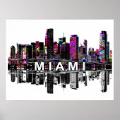 Miami, Florida in Graffiti Poster (Vorne)