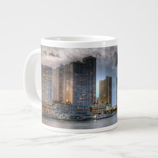 Miami, Florida Jumbo-Tasse (Vorderseite Links)