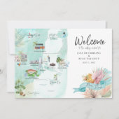 Miami Florida | Karte für Hochzeitswochenende (Vorderseite)