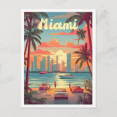 Miami Florida Kunst, Dichtung und Musik Postkarte (Vorderseite)