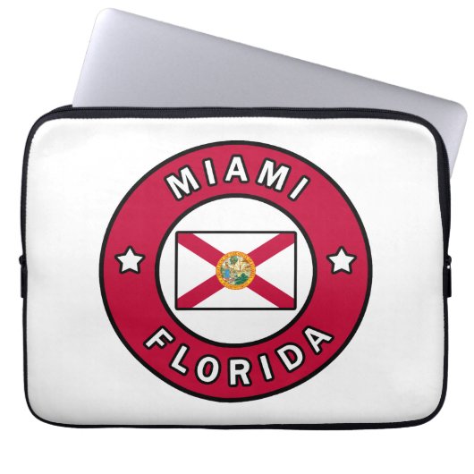Miami Florida Laptopschutzhülle (Vorderseite)