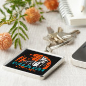 Miami Florida Life Guard Shack Sunset Schlüsselanhänger (Seite)