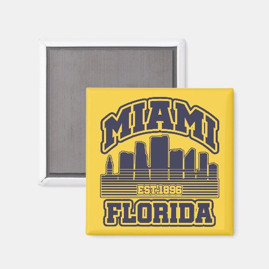 Miami, Florida Magnet (Vorderseite/Rückseite)